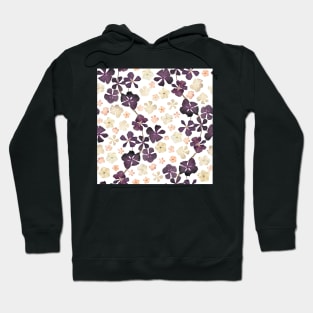 Spring pressed dry flowers. Summer floral composition. Wildflowers romantic print Hoodie